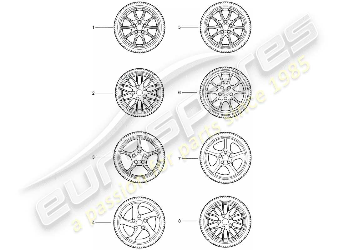 porsche tequipment catalogue (2012) gear wheel sets part diagram