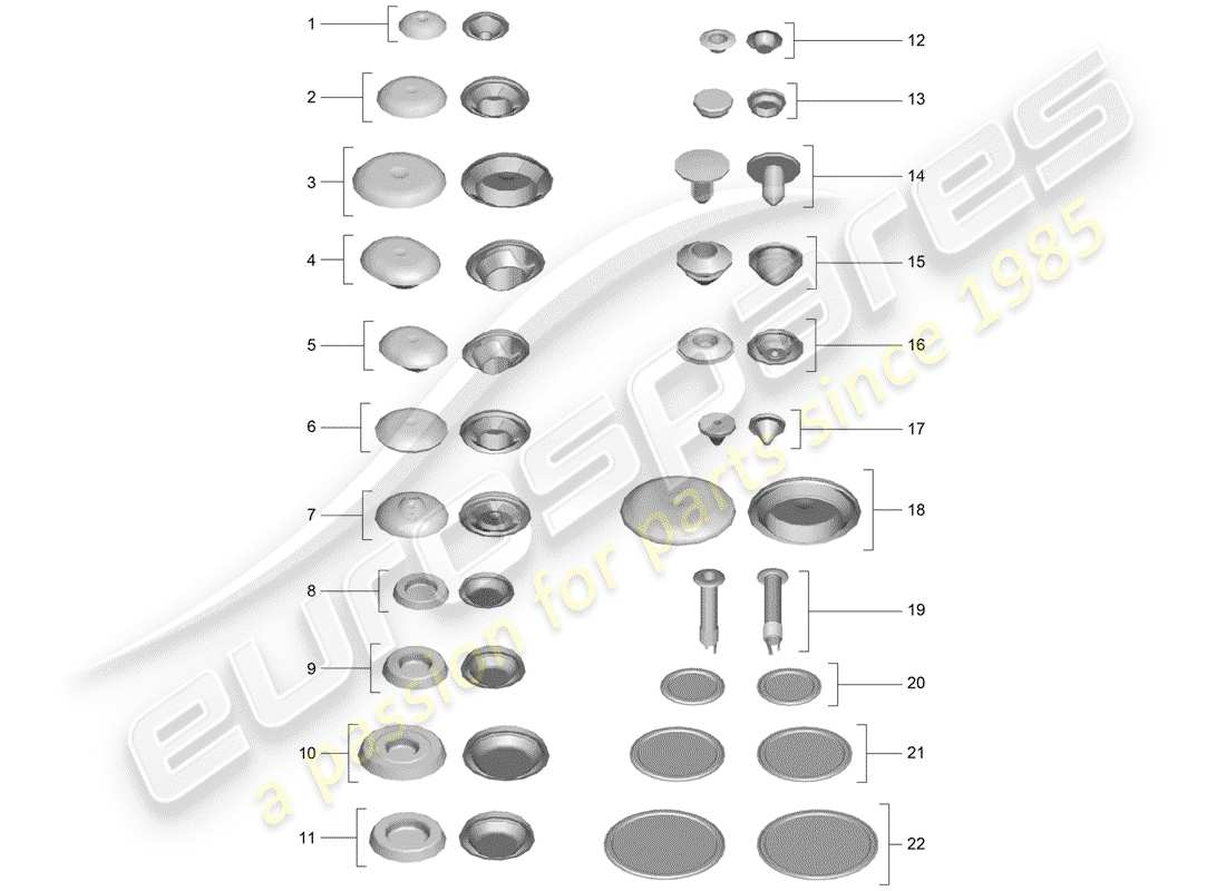 porsche 991 (2015) plug part diagram