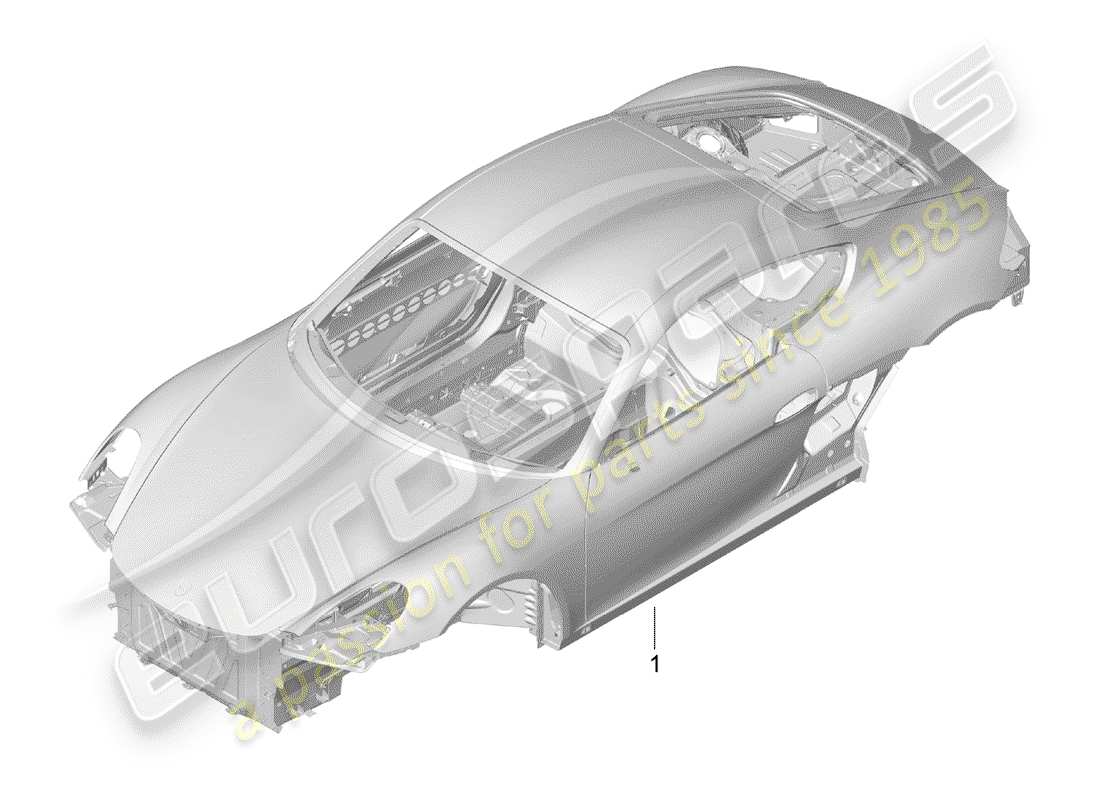 porsche cayman 981 (2015) car body part diagram