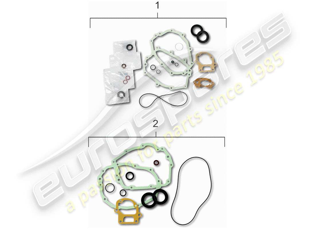 porsche 911 (1986) gasket set part diagram