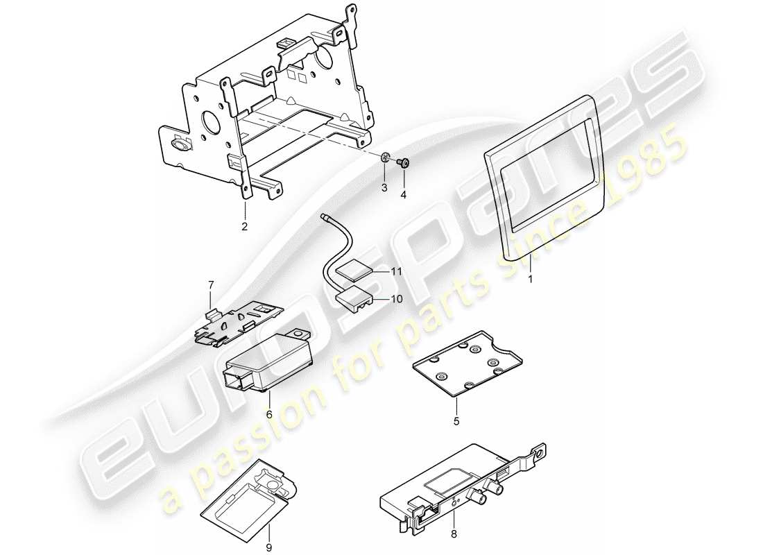 porsche panamera 970 (2010) preparation part diagram