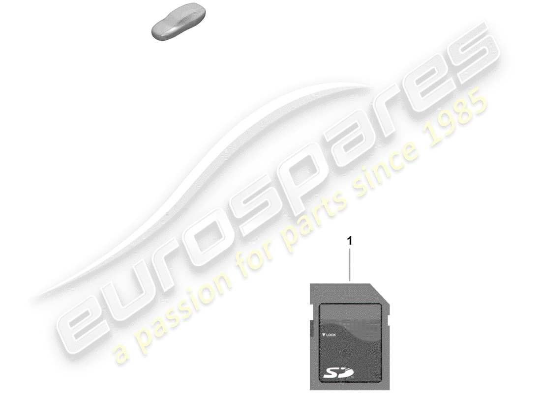 porsche boxster spyder (2020) sd memory card for updating part diagram