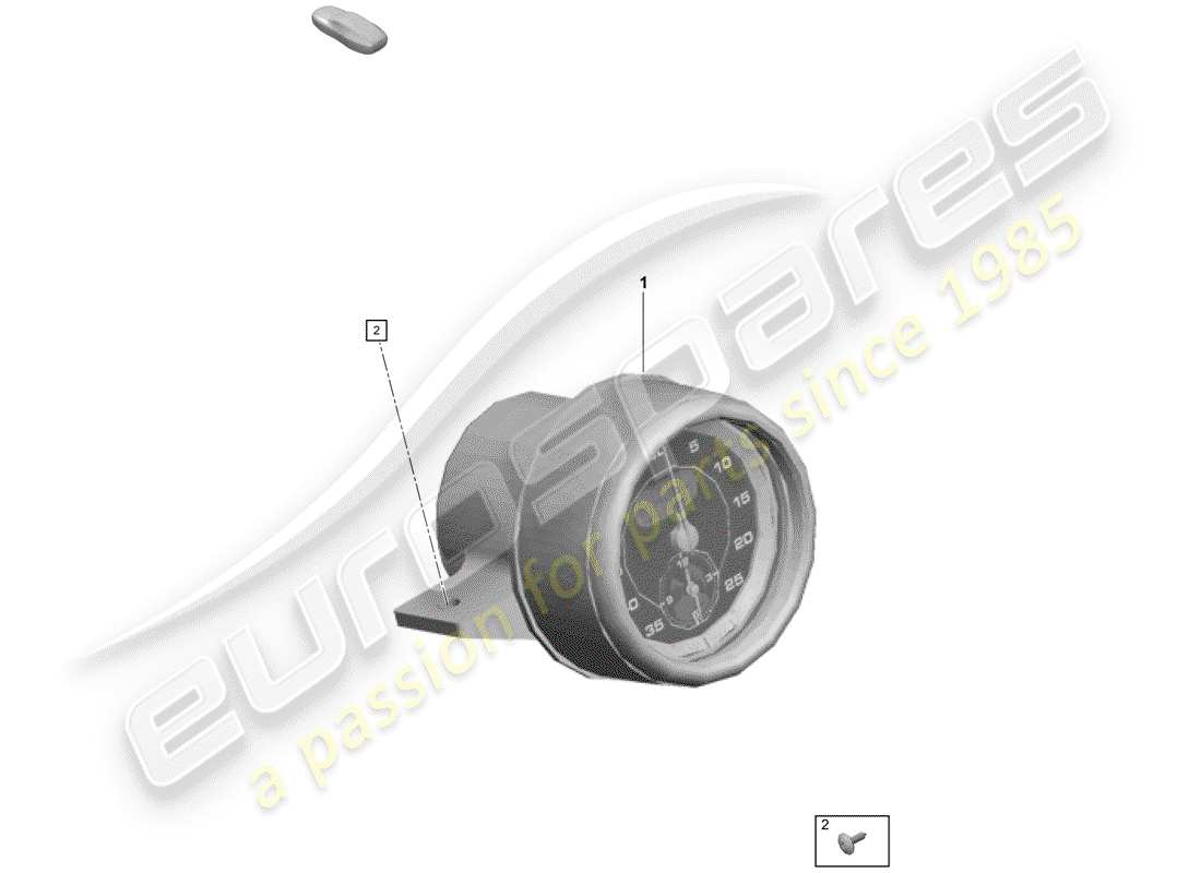 porsche boxster spyder (2020) stopwatch part diagram