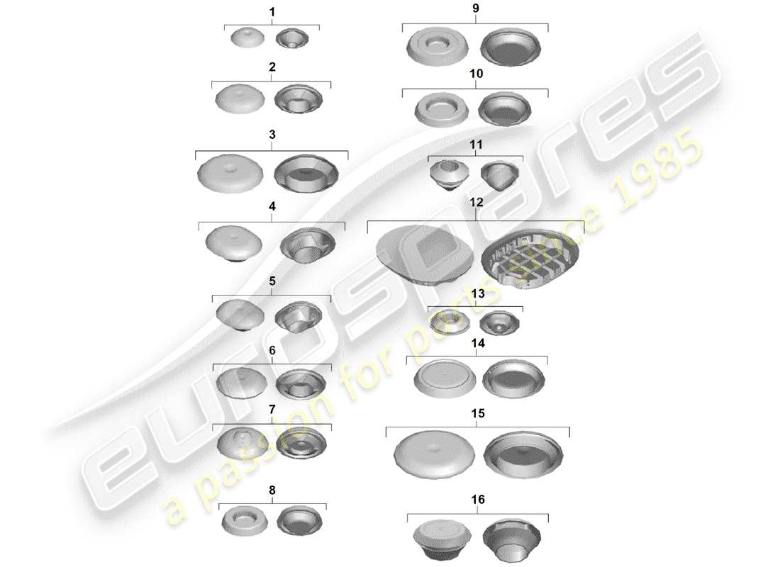 porsche boxster spyder (2020) plug part diagram