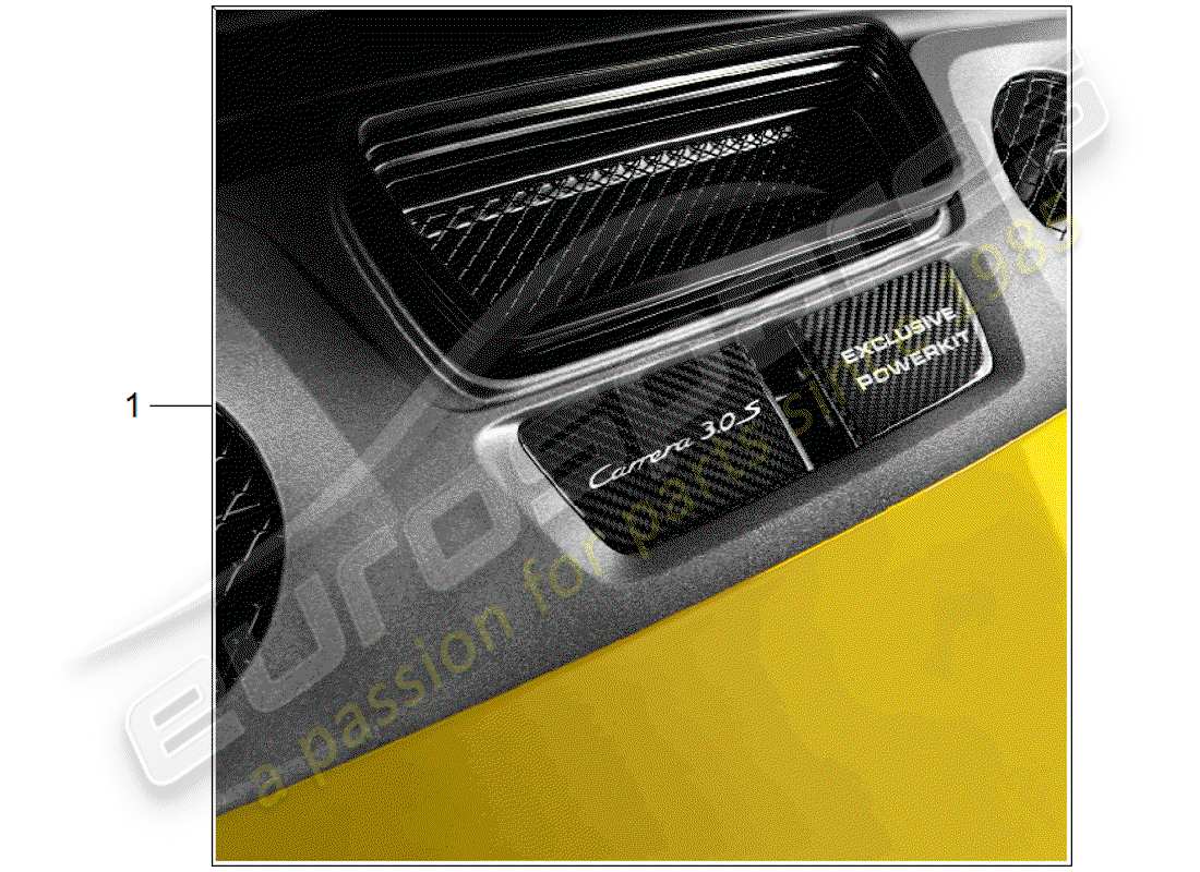 porsche tequipment 98x/99x (2020) engine part diagram