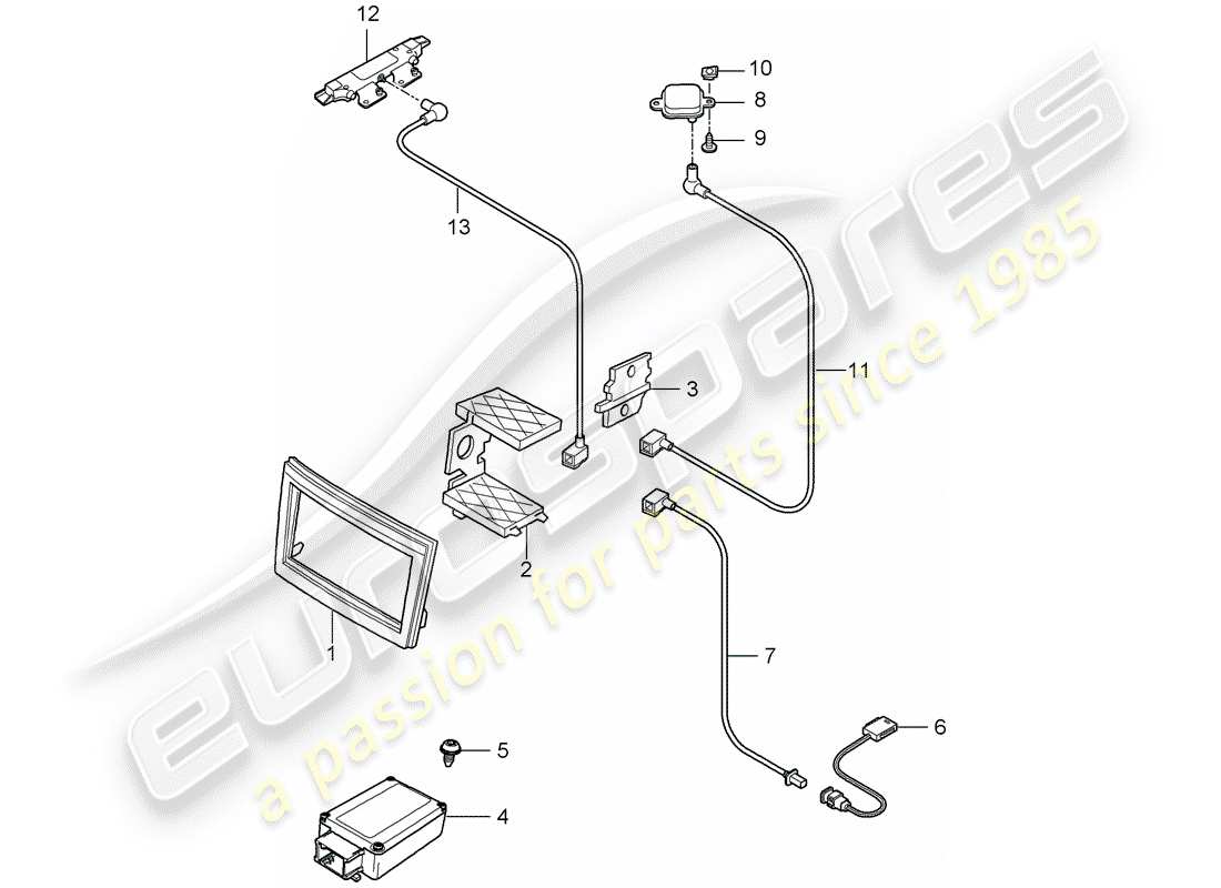 porsche 911 t/gt2rs (2012) preparation part diagram