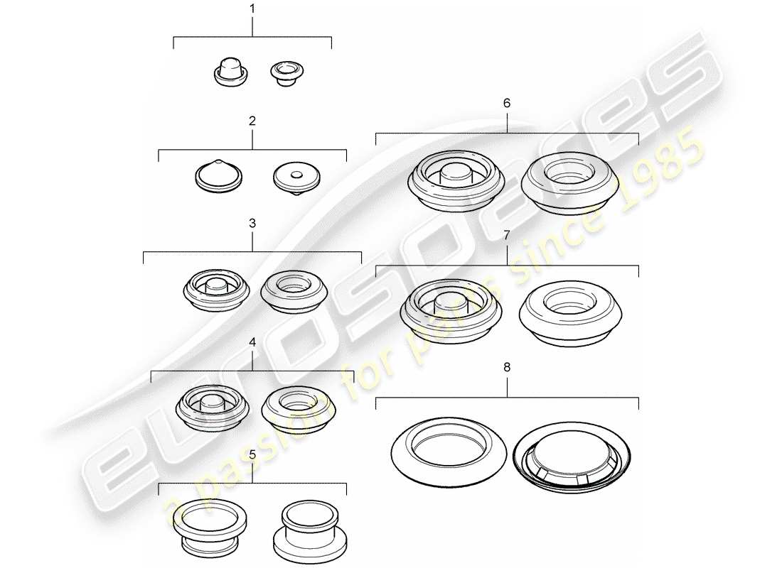 porsche 911 t/gt2rs (2011) plug part diagram