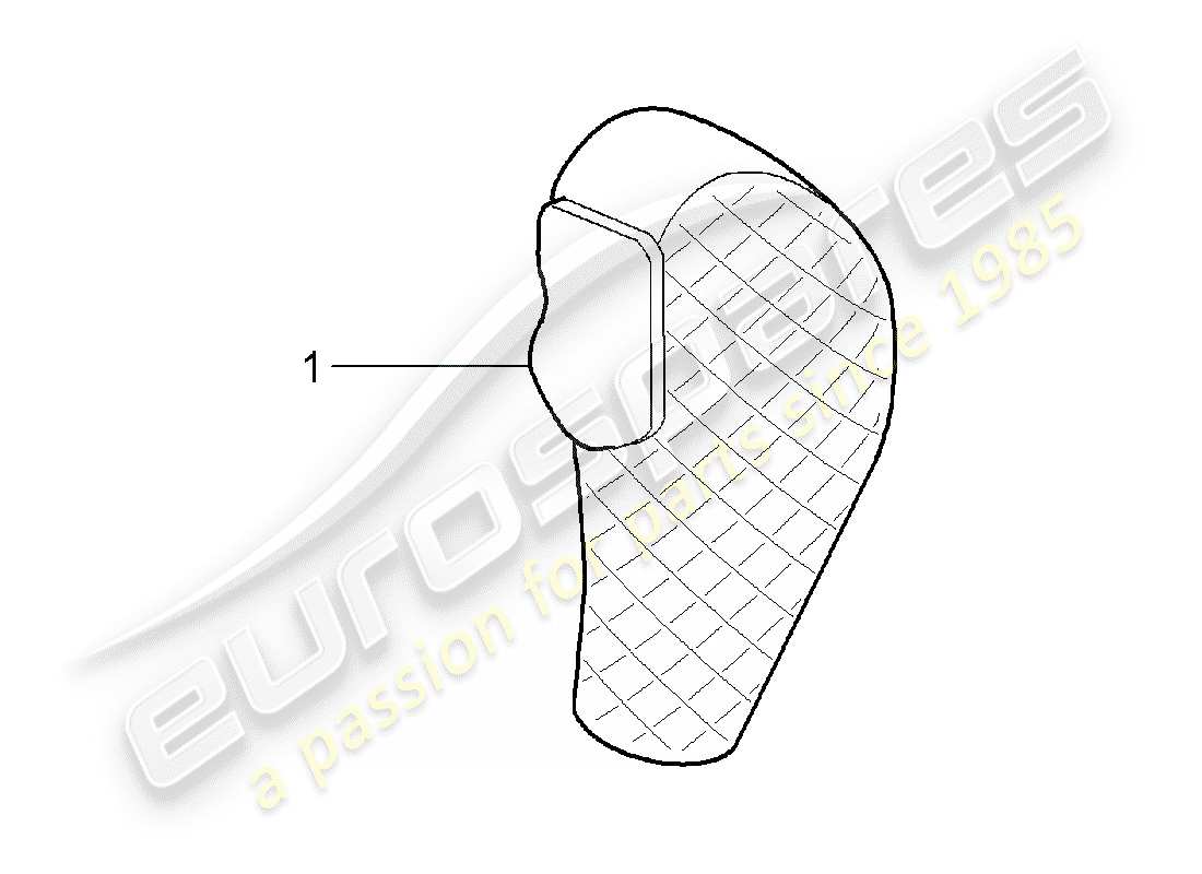 porsche tequipment cayenne (2018) selector lever part diagram