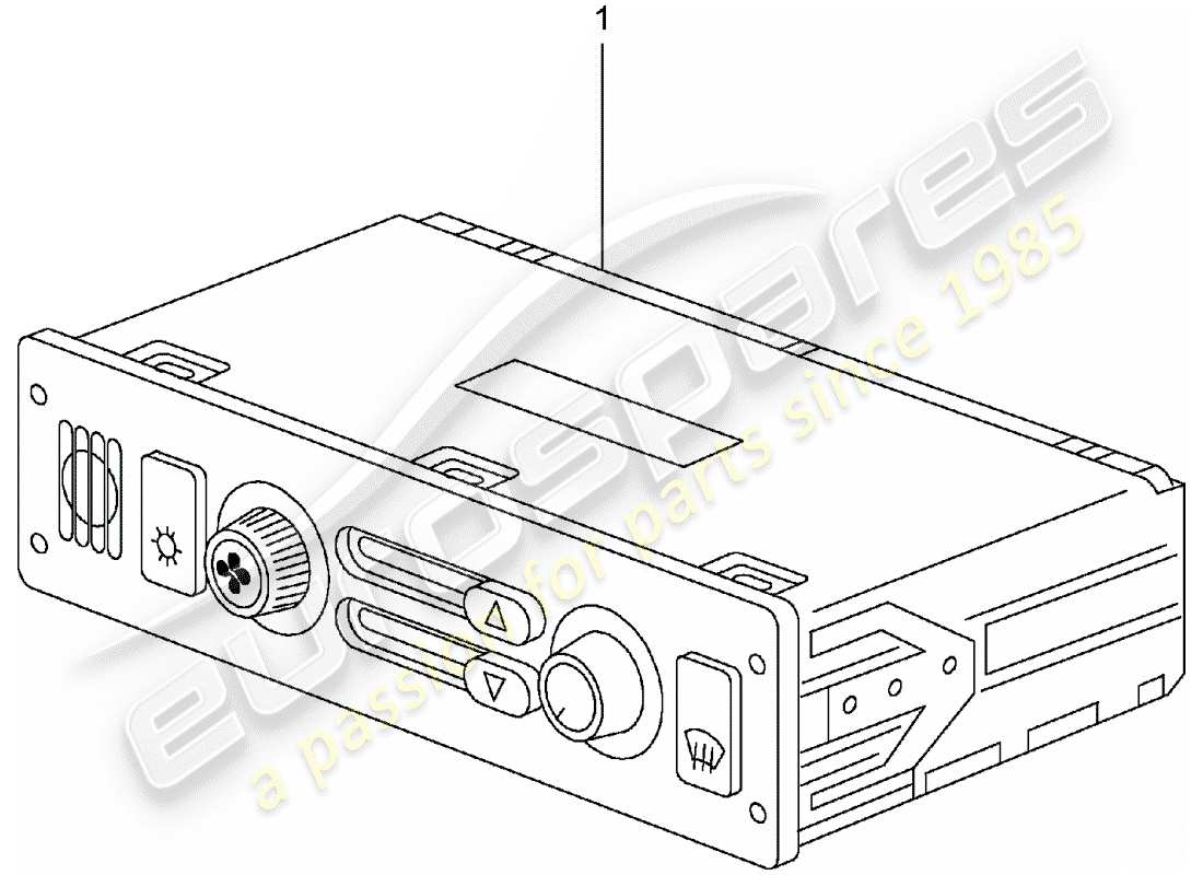 porsche replacement catalogue (2012) control switch part diagram