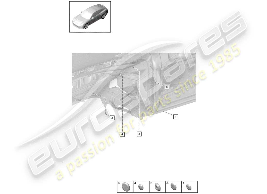 porsche panamera 971 (2018) plug part diagram