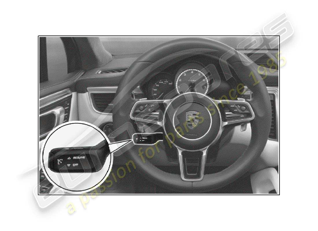 porsche tequipment macan (2019) cruise control system part diagram