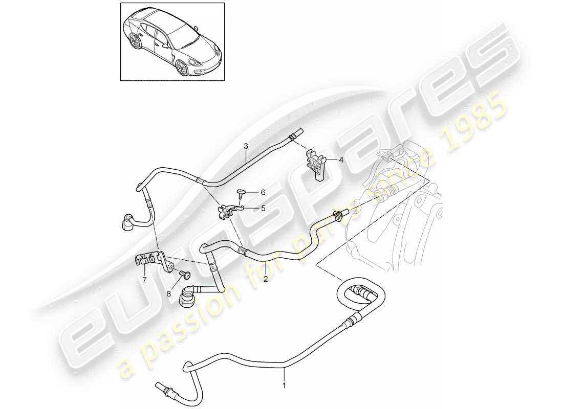 porsche panamera 970 (2013) fuel system part diagram