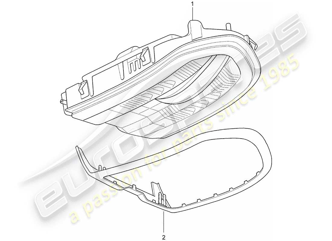 porsche panamera 970 (2012) bracket part diagram