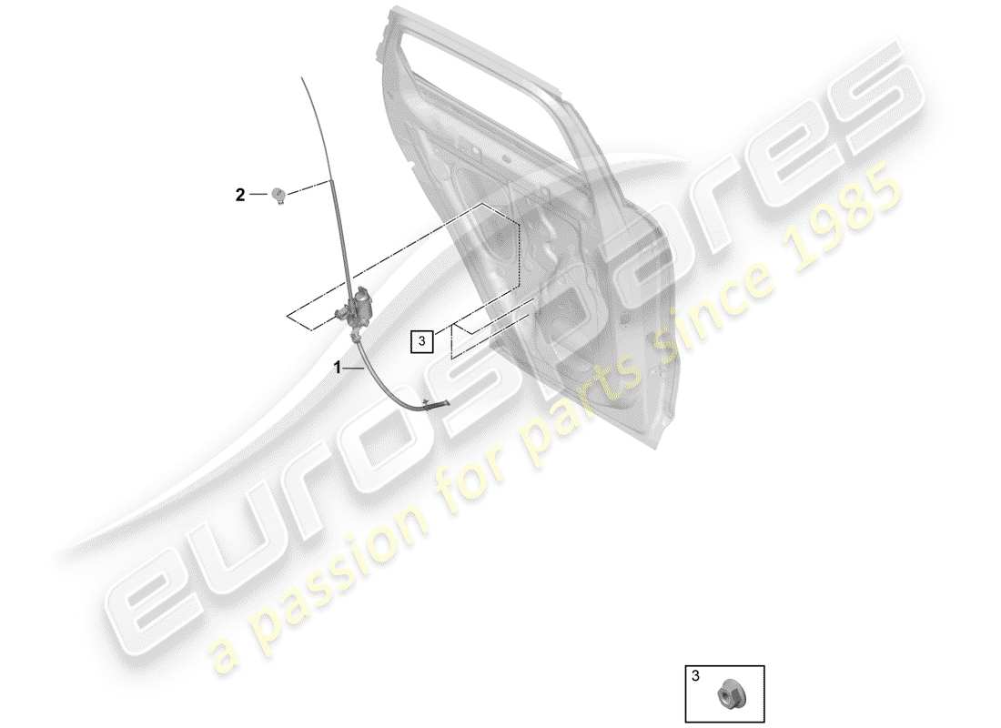 porsche cayenne e3 (2018) blind part diagram