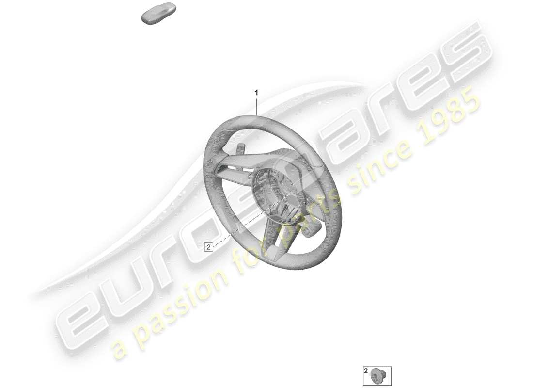 porsche 2020 steering wheel part diagram