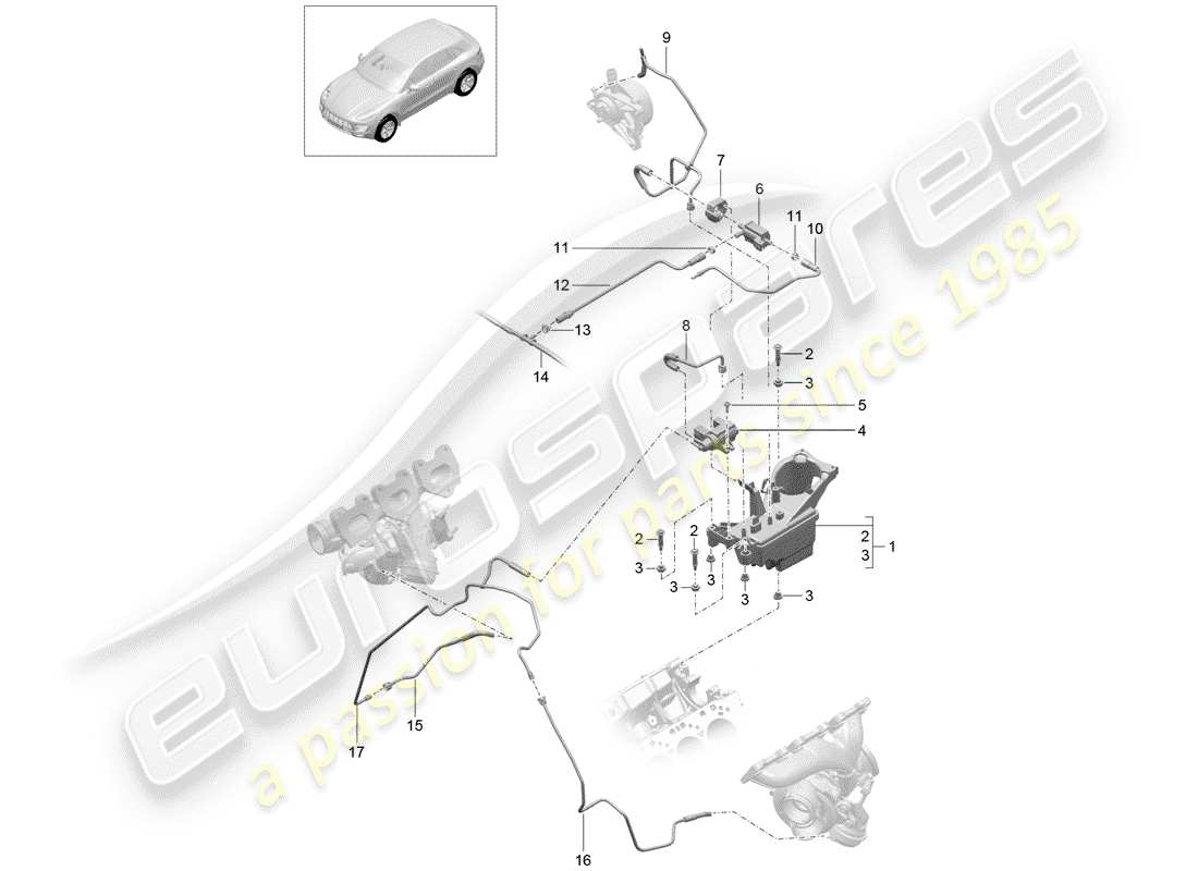 porsche macan (2015) for vehicles with charge part diagram