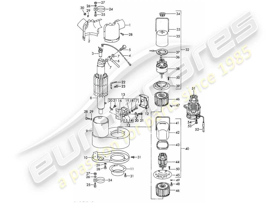 porsche 911/912 (1968) single parts - heater - - webasto - - d >> - mj 1968 part diagram