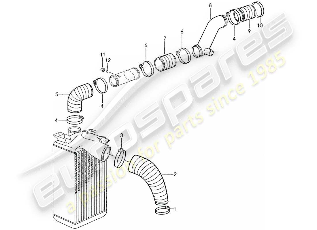 porsche 959 (1988) supercharging 1 part diagram