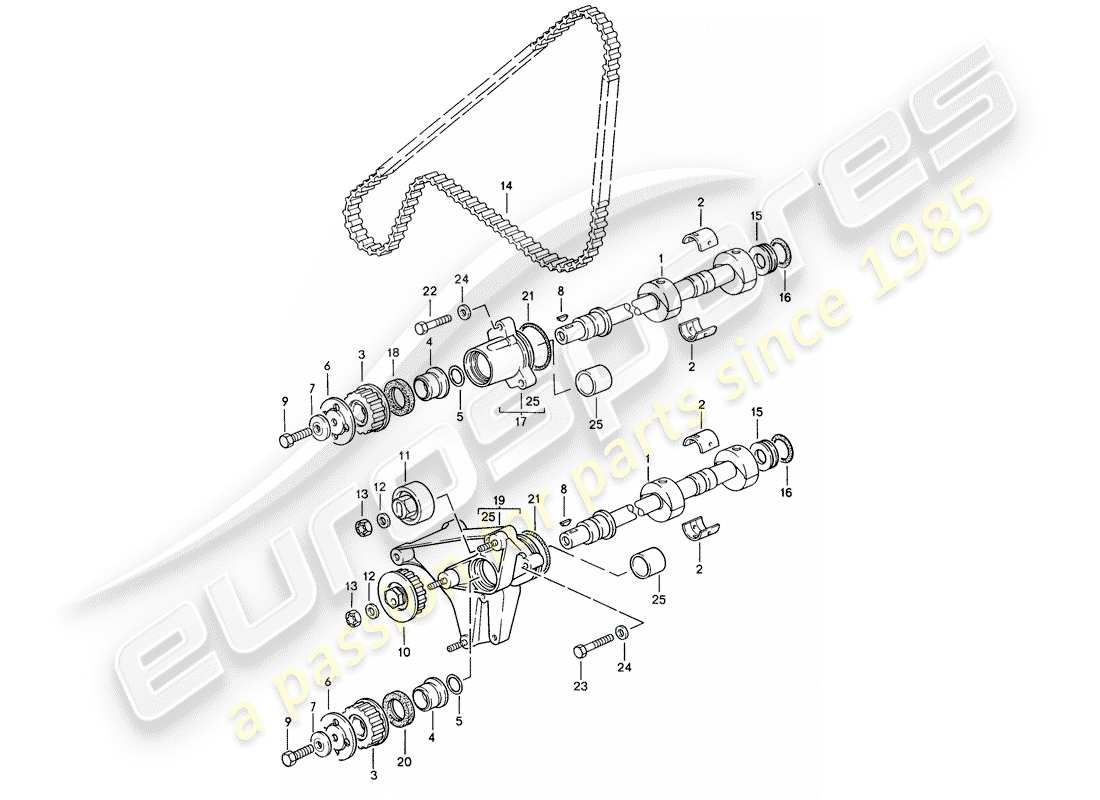 porsche 968 (1992) driving mechanism - shaft part diagram