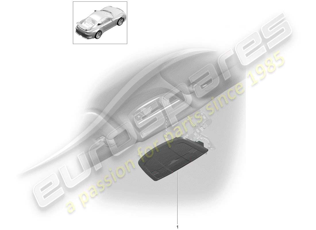 porsche 991r/gt3/rs (2015) bracket part diagram