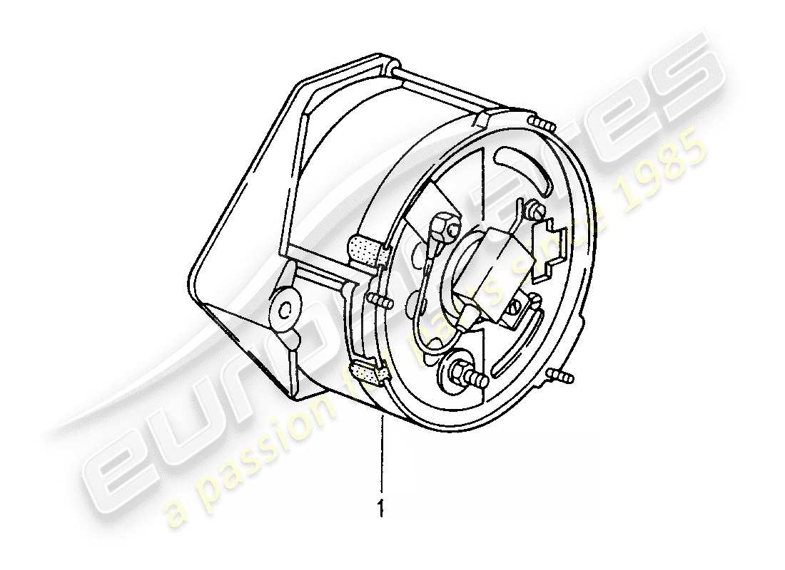 porsche replacement catalogue (1982) alternator part diagram