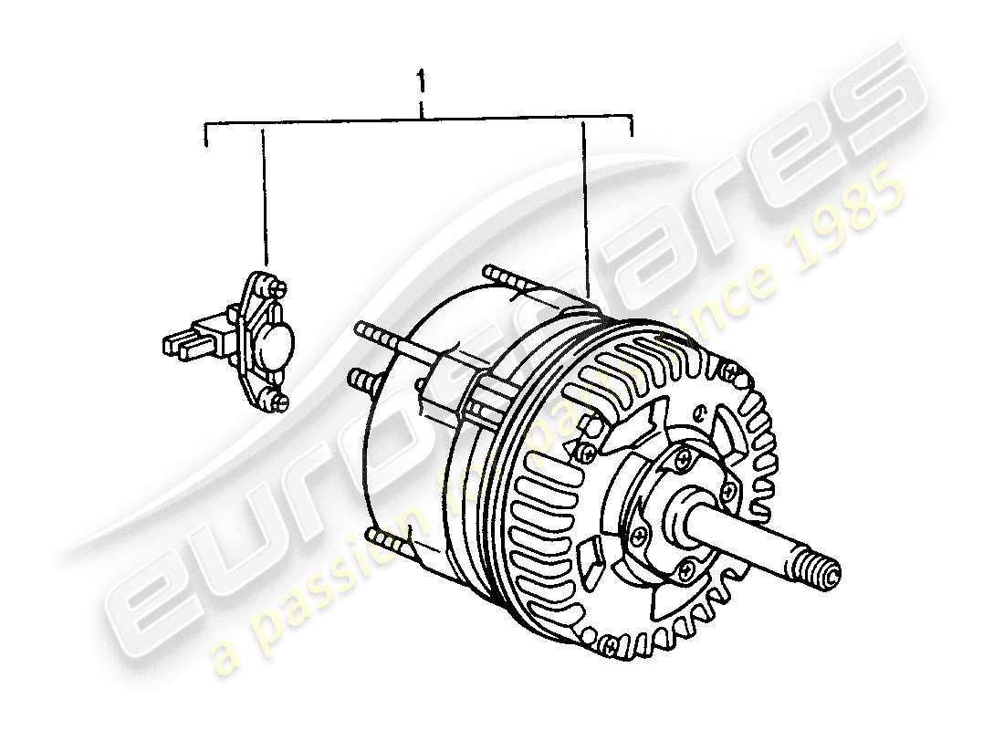 porsche replacement catalogue (1982) alternator part diagram