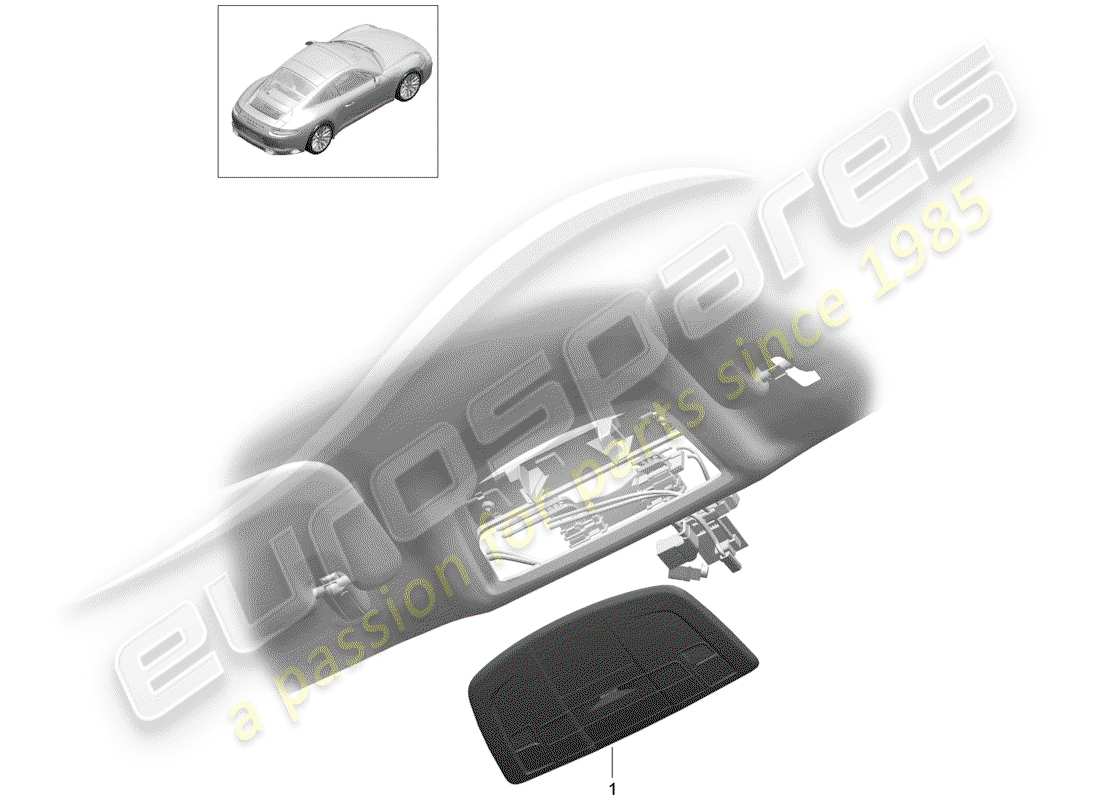 porsche 991 gen. 2 (2018) bracket part diagram