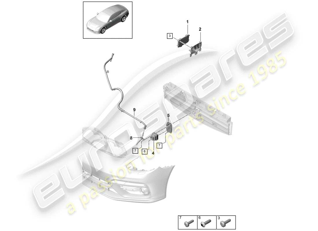 porsche panamera 971 (2020) single parts part diagram