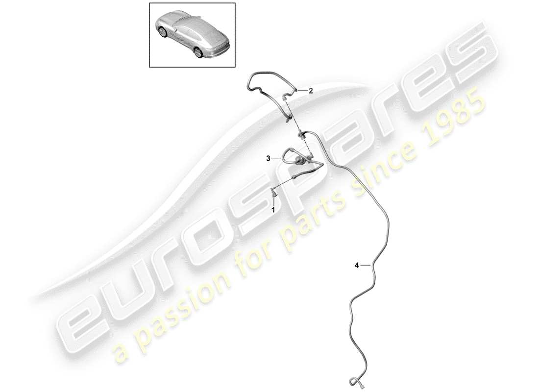 porsche panamera 971 (2020) nozzle part diagram