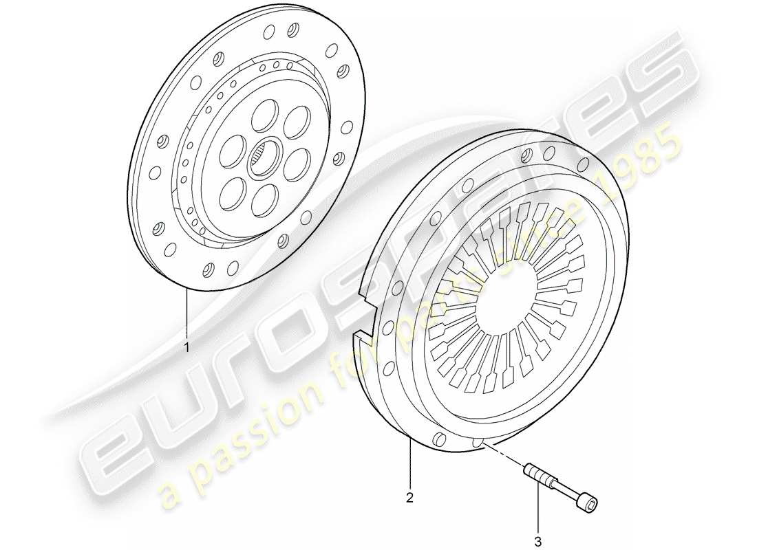 porsche 997 gt3 (2008) clutch part diagram