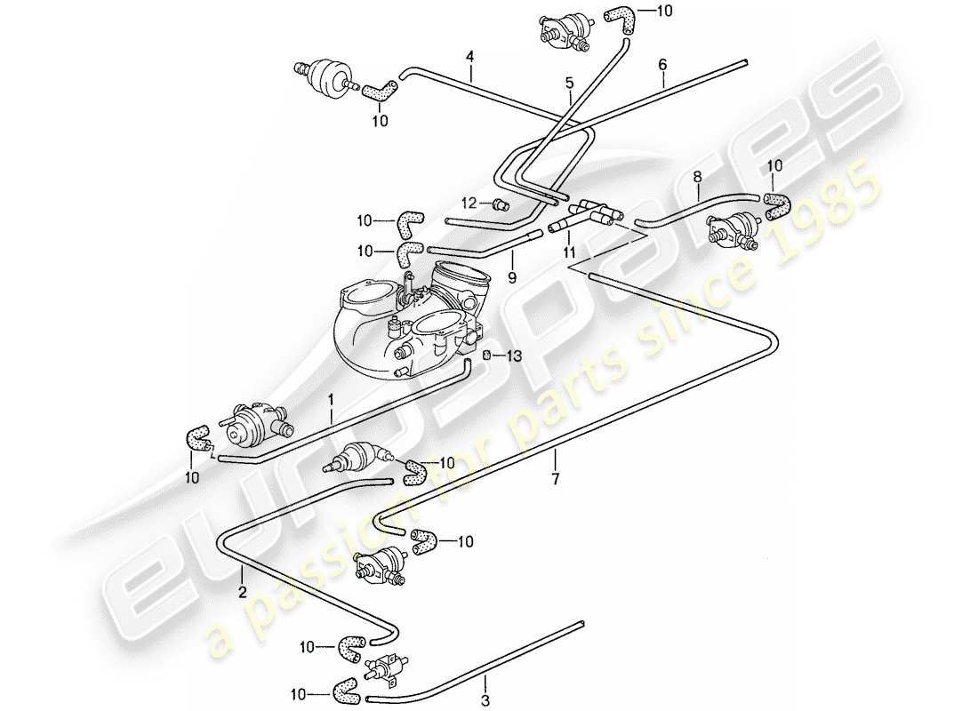 porsche 928 (1987) lh-jetronic - 3 part diagram