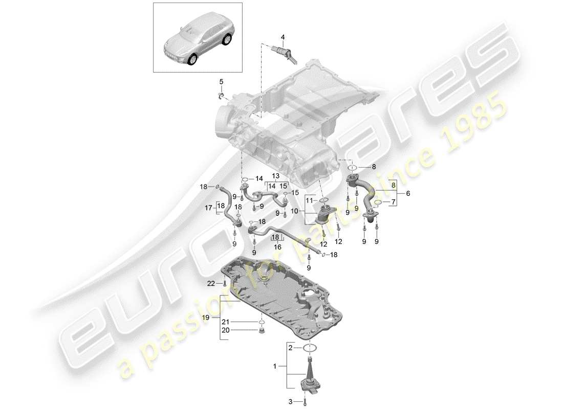 porsche macan (2016) intake manifold part diagram