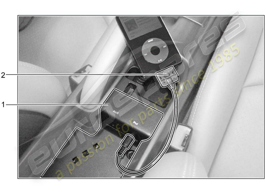 porsche tequipment catalogue (1990) multimedia interface part diagram