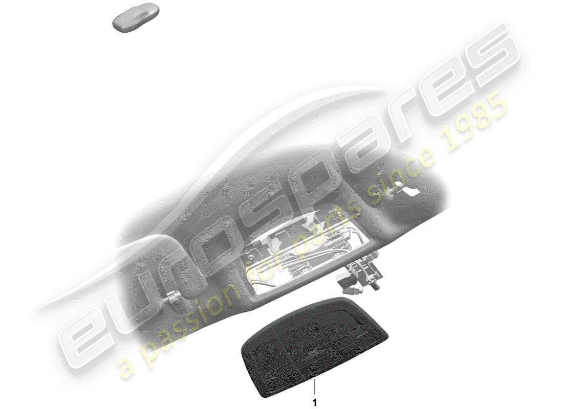 porsche boxster spyder (2019) bracket part diagram