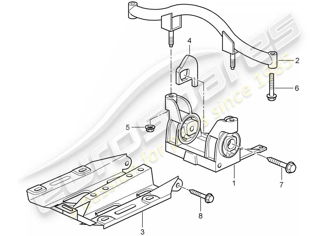 porsche 997 gt3 (2008) transmission suspension part diagram