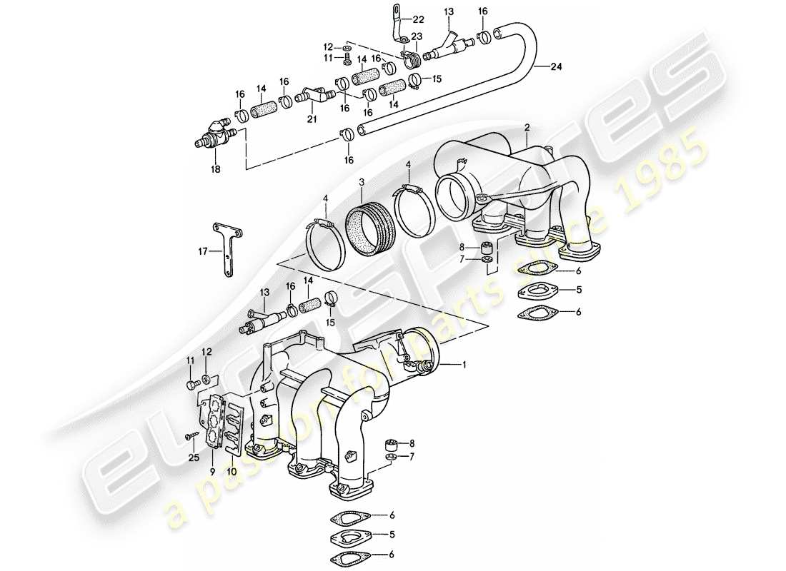 porsche 911 (1987) for - l-jetronic iii part diagram