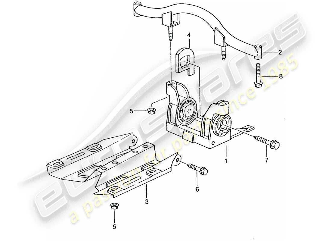 porsche 996 gt3 (2005) transmission suspension part diagram