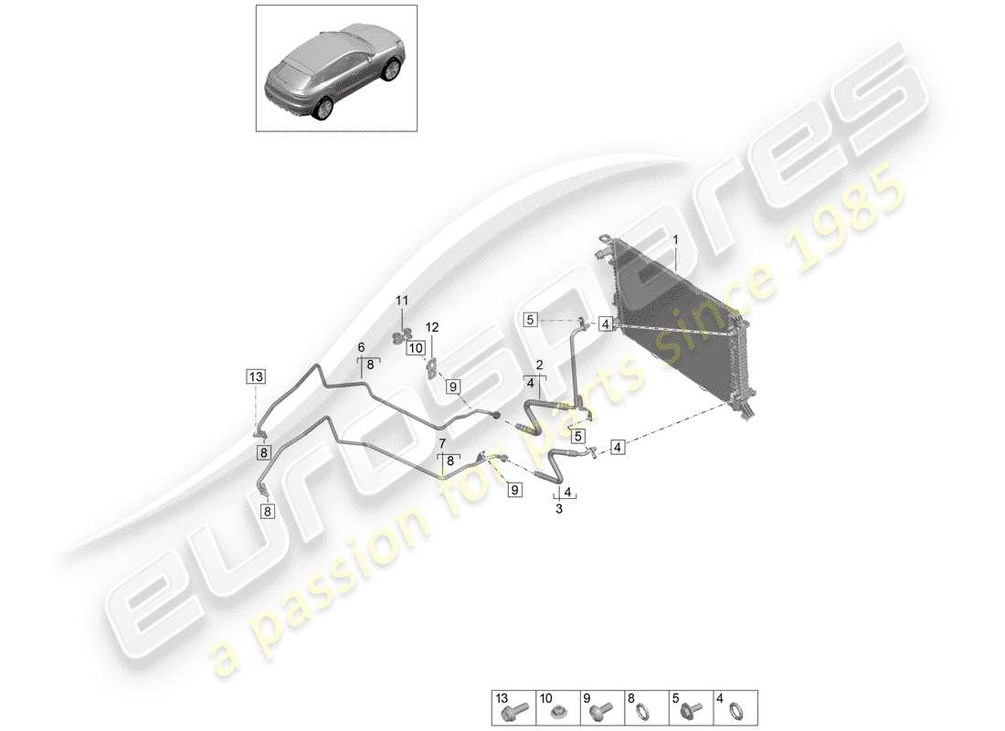 porsche macan (2019) - pdk - part diagram