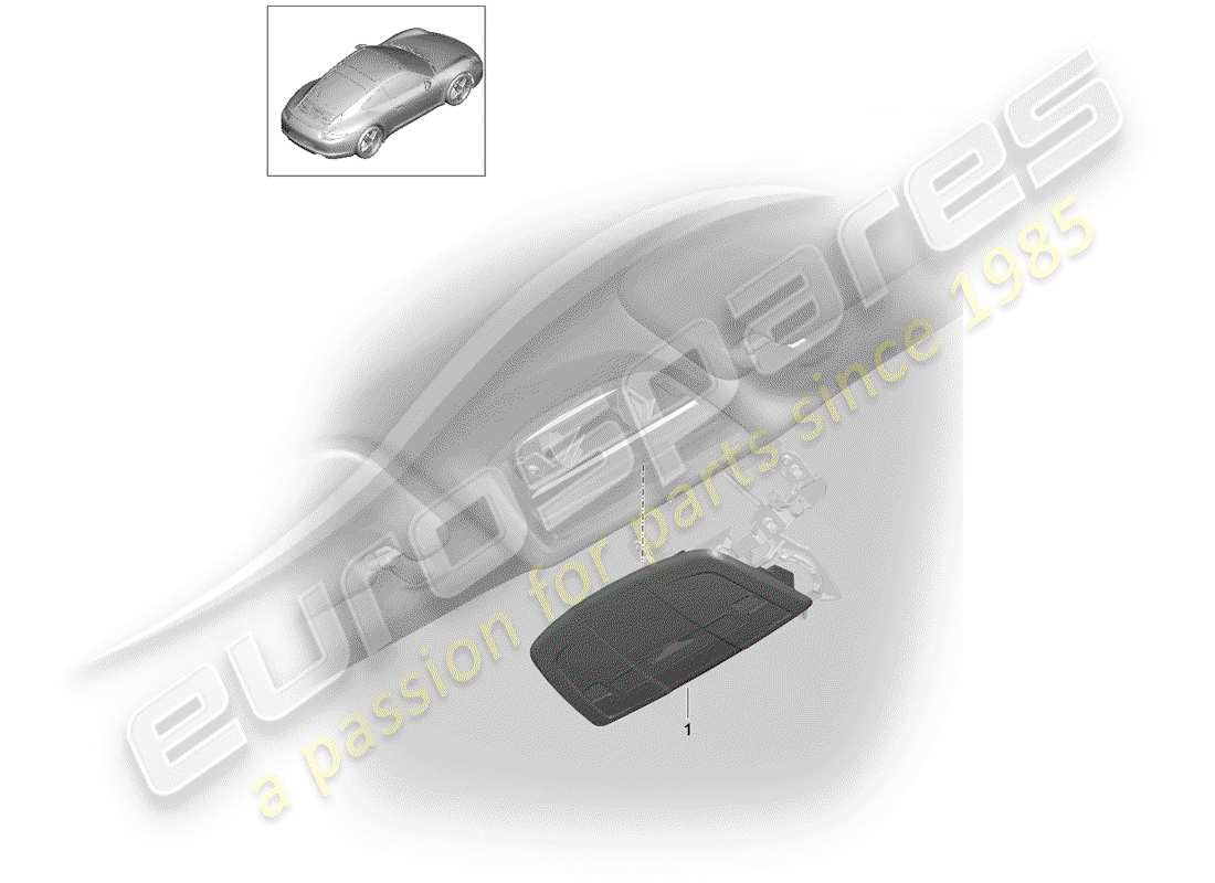 porsche 991 (2012) bracket part diagram