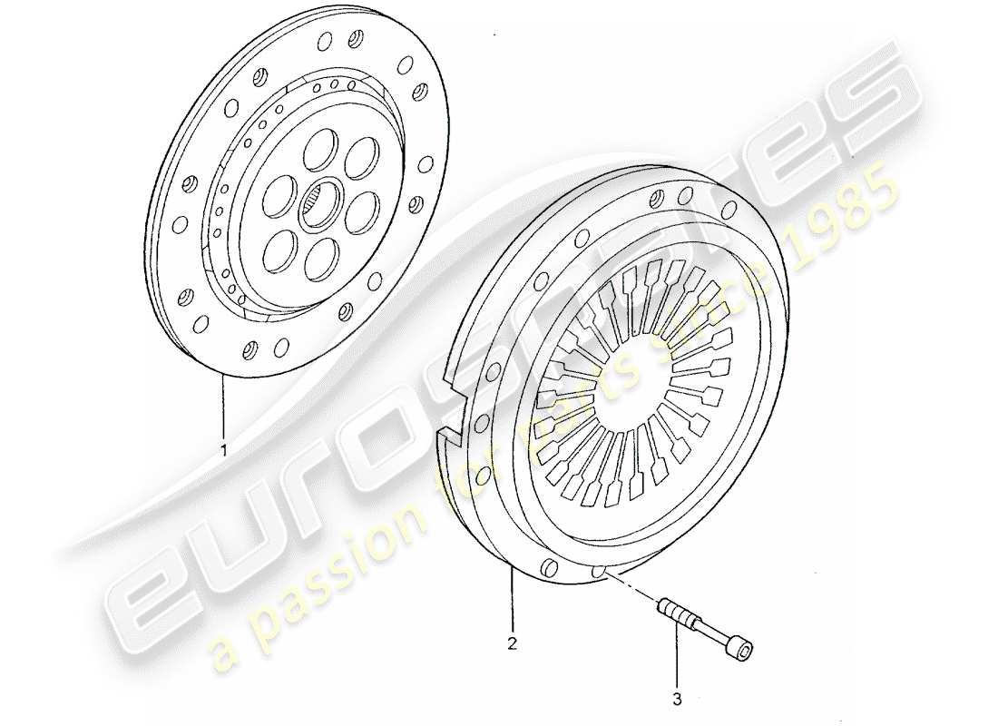 porsche 997 gt3 (2008) clutch part diagram