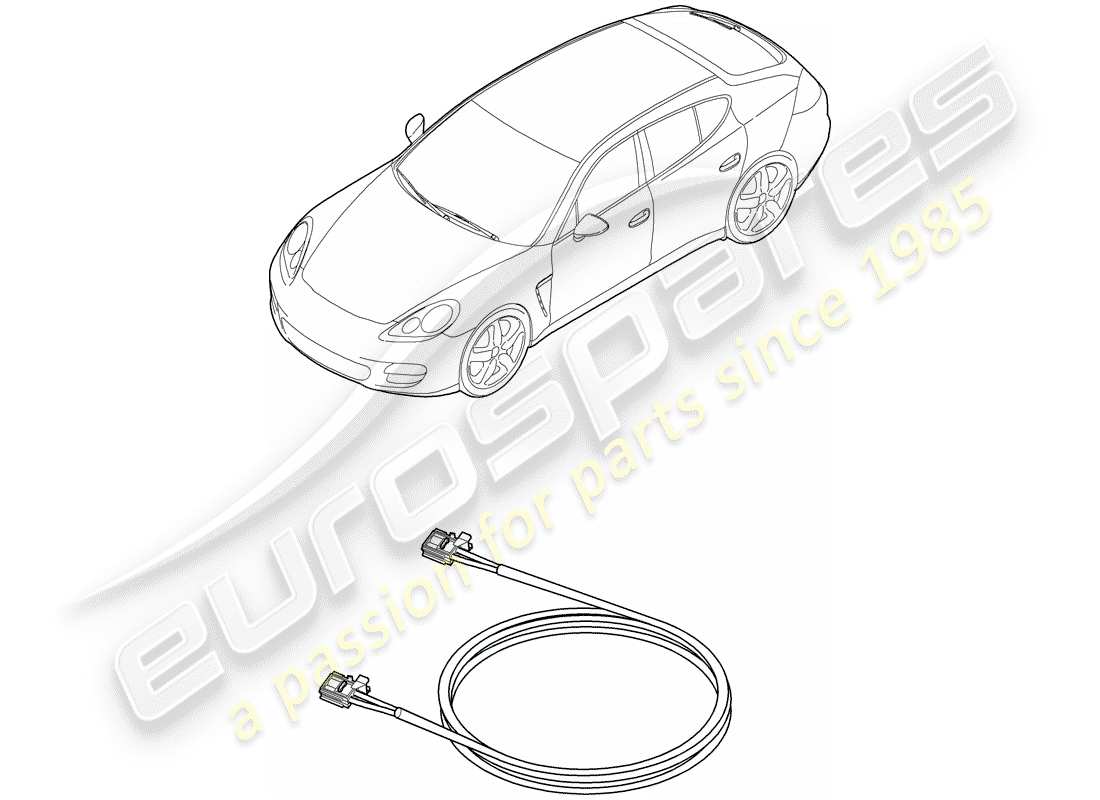 porsche panamera 970 (2013) light fibre optic part diagram