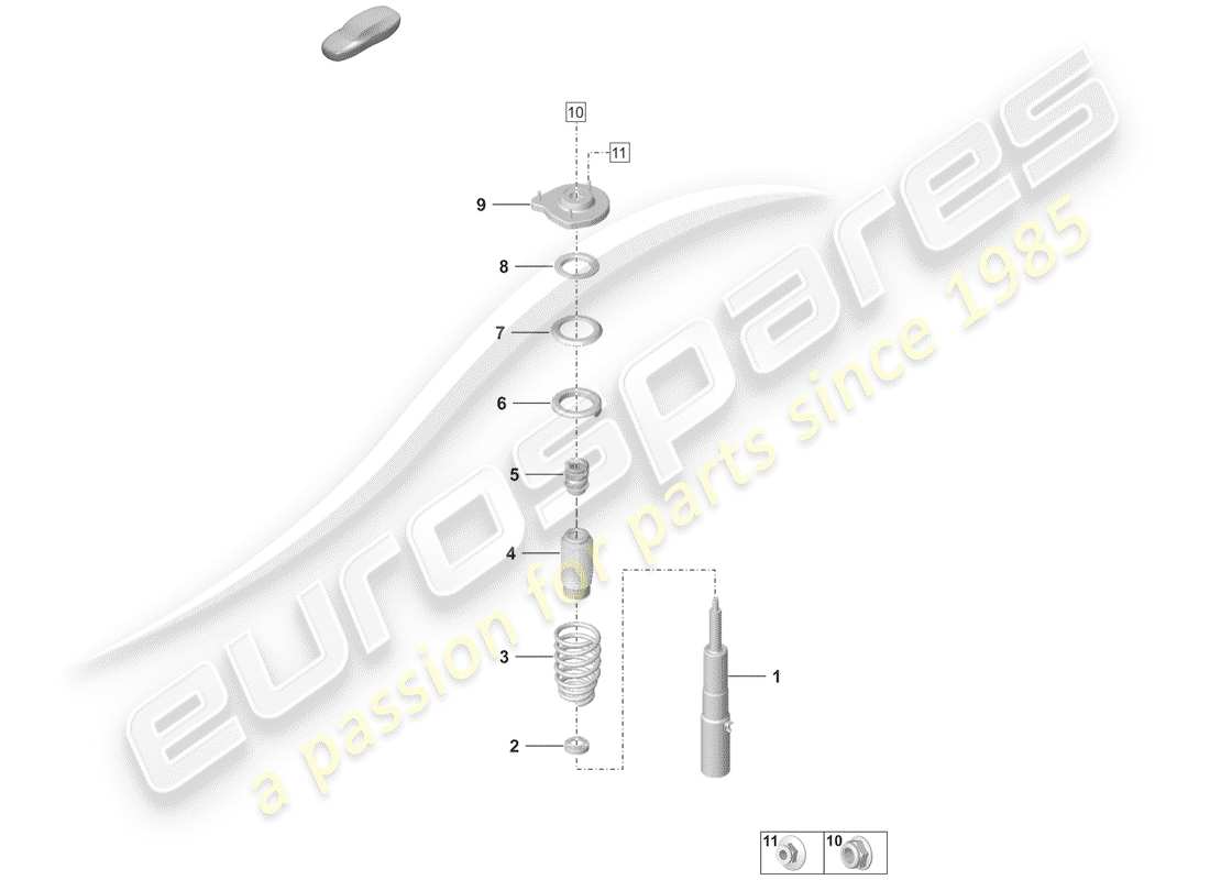 porsche 2020 suspension part diagram