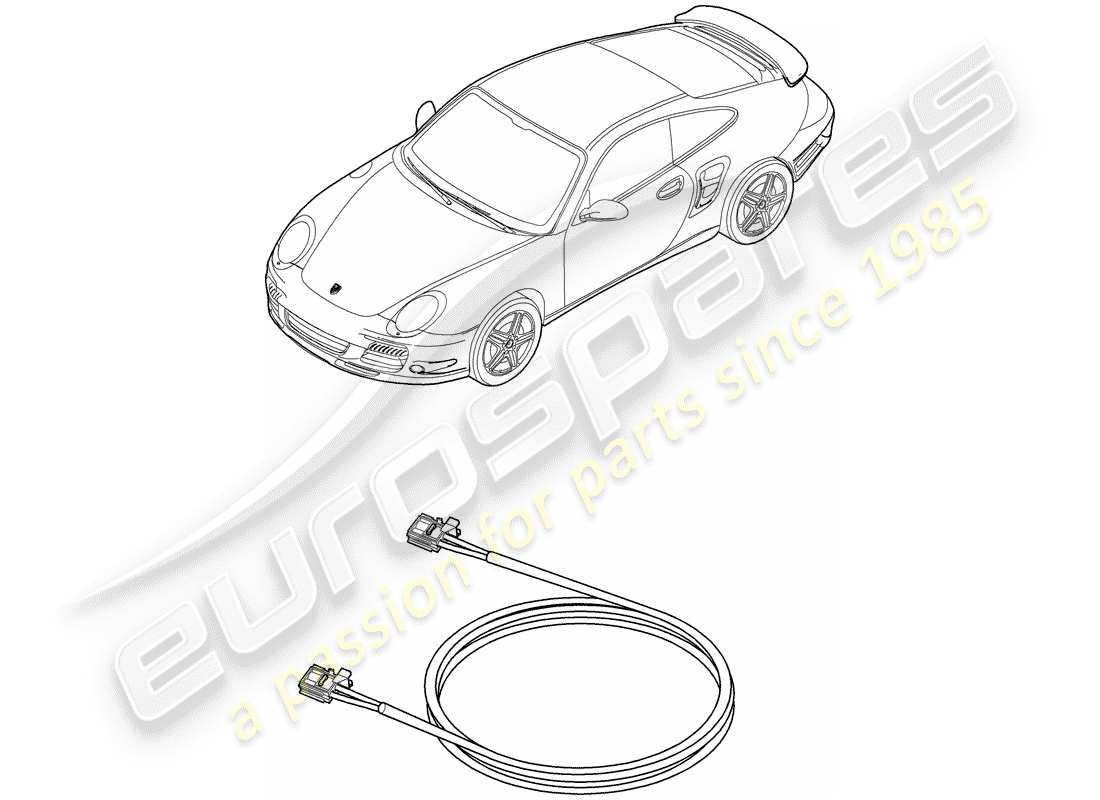 porsche 911 t/gt2rs (2012) light fibre optic part diagram