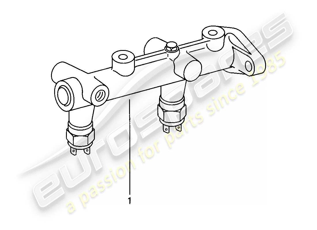 porsche 924 (1978) brake master cylinder part diagram