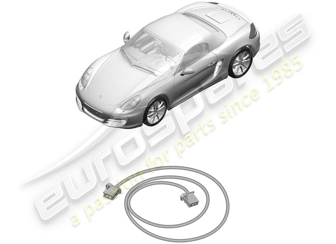 porsche boxster 981 (2016) light fibre optic part diagram