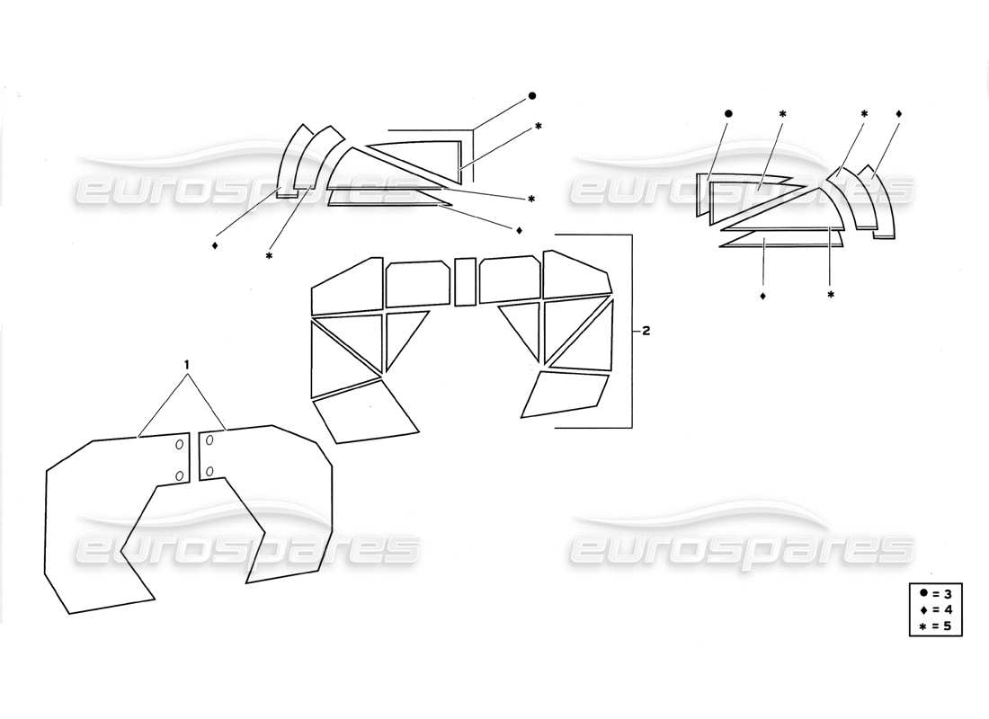 lamborghini diablo gt (1999) passenger compartment part diagram