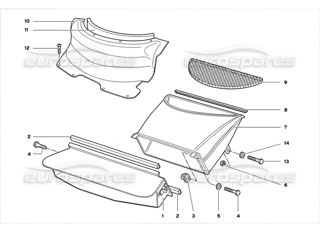 lamborghini diablo gt (1999) conveyors part diagram