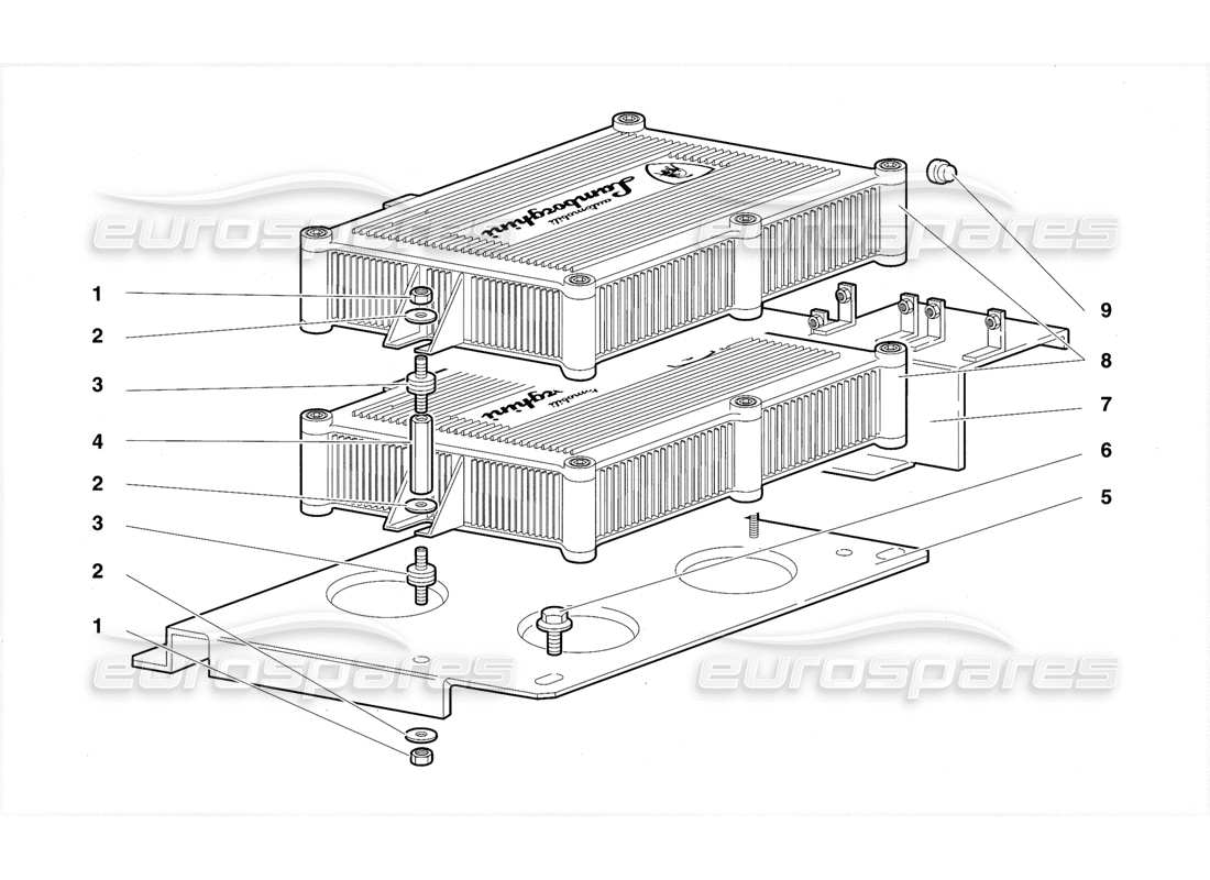 lamborghini diablo se30 (1995) e.c.u. part diagram