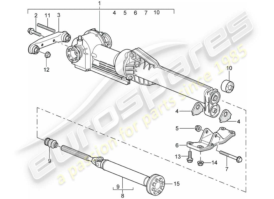 a part diagram from the porsche 996 parts catalogue