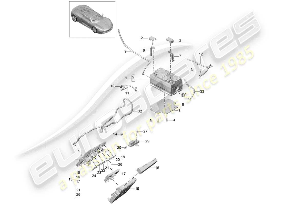 part diagram containing part number 91861030100